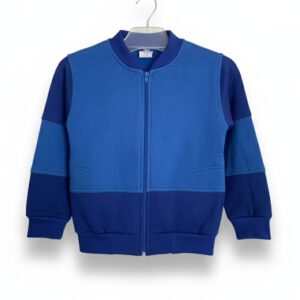 blusa moletom infantil, azul royal, azul claro