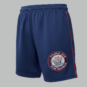 Bermuda Colégio Dom Henrique Helanca Moletom Tactel