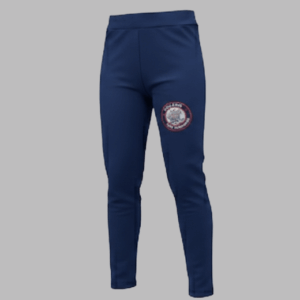 Calça legue oficial Colégio Dom Henrique em suplex poliamida frente.