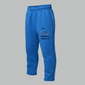 Calça escolar azul celeste oficial Pequeno Samurai frente