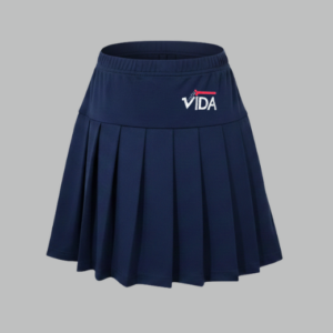 Saia godê escolar azul marinho em helanca bailarina Colégio Vida