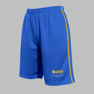 Bermuda Escolar Pequeno Príncipe - Azul Royal - Tactel, Helanca e Moletom