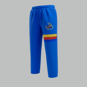 Calça Escolar Trenzinho da Alegria - Azul Royal - Tactel, Moletom e Helanca