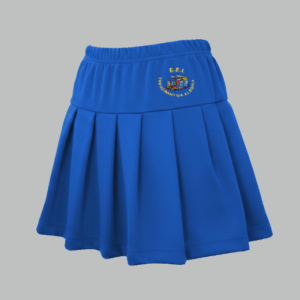 Saia Godê Escolar Trenzinho da Alegria - Azul Royal - Helanca Bailarina